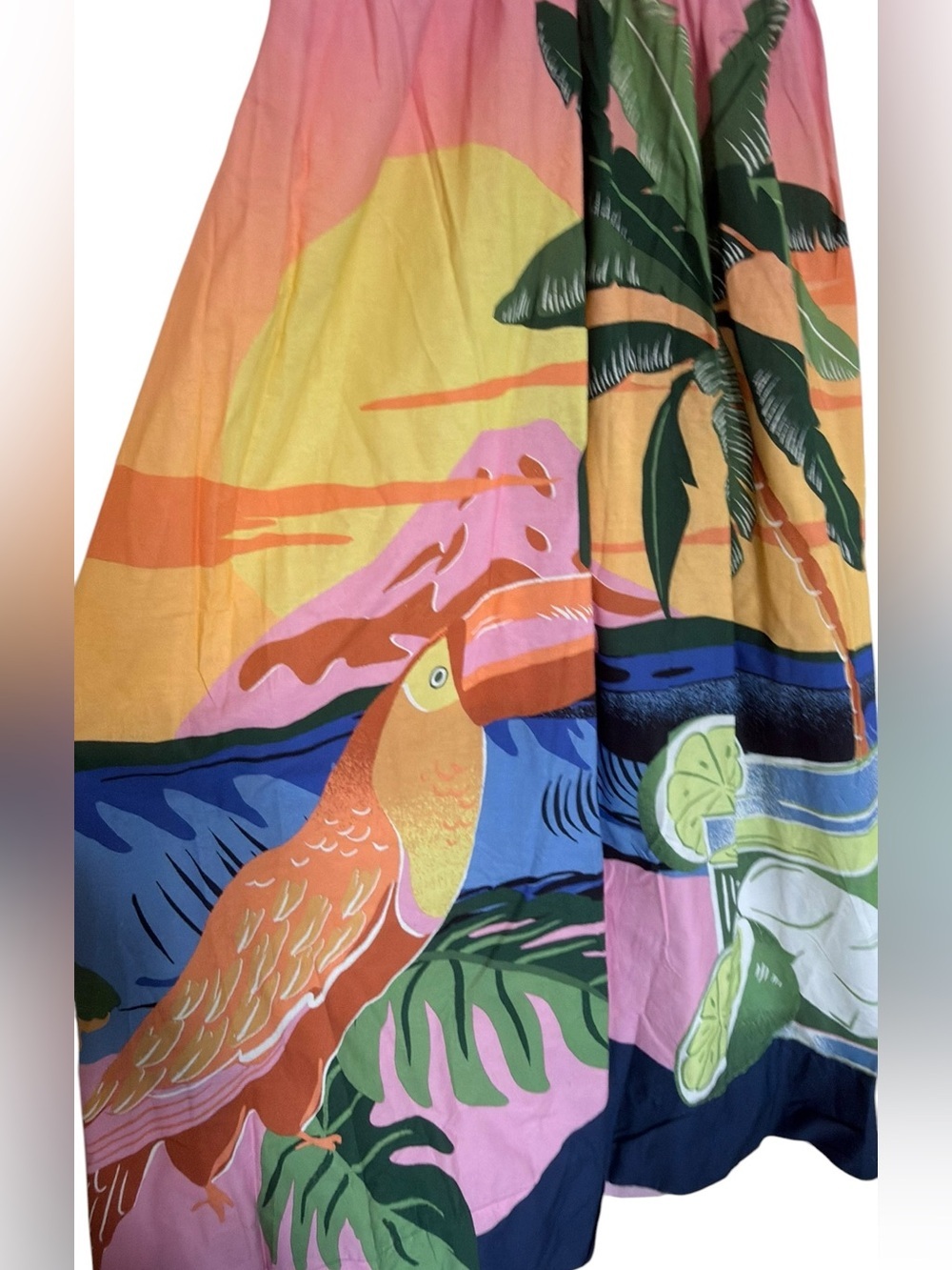 FARM Rio Tropical Sunset Maxi Dress Size M NWT Brazil - Picture 4 of 7